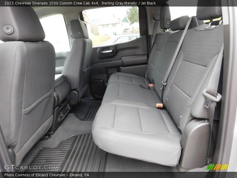 Sterling Gray Metallic / Jet Black 2023 Chevrolet Silverado 1500 Custom Crew Cab 4x4