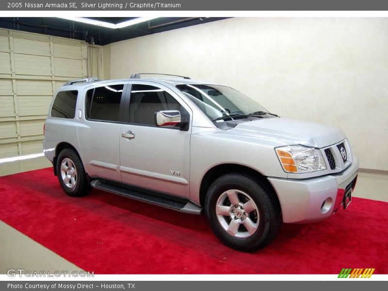 Silver Lightning / Graphite/Titanium 2005 Nissan Armada SE