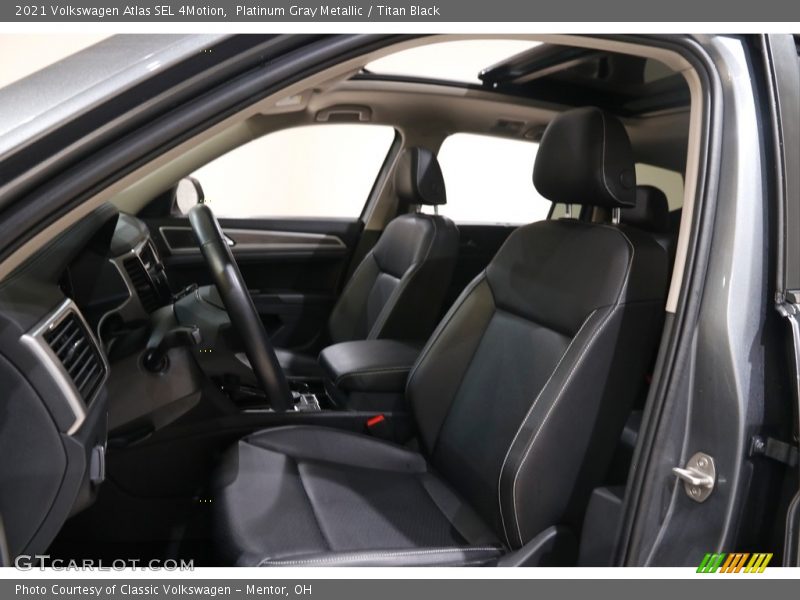 Platinum Gray Metallic / Titan Black 2021 Volkswagen Atlas SEL 4Motion