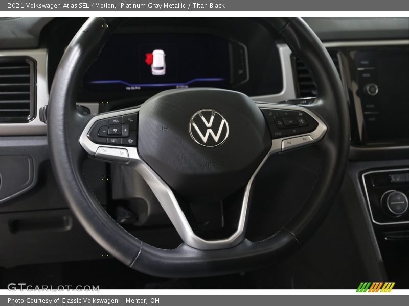 Platinum Gray Metallic / Titan Black 2021 Volkswagen Atlas SEL 4Motion