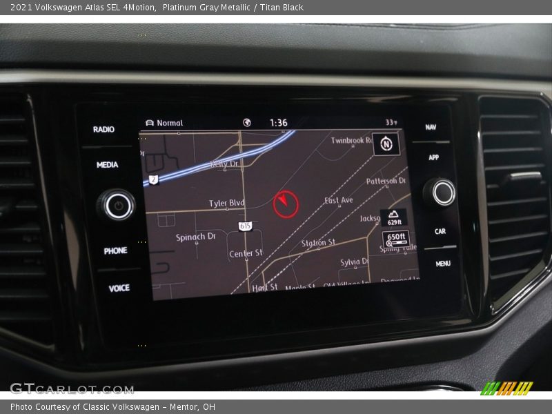 Platinum Gray Metallic / Titan Black 2021 Volkswagen Atlas SEL 4Motion