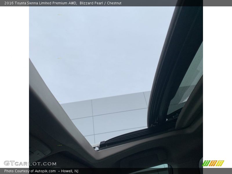 Blizzard Pearl / Chestnut 2016 Toyota Sienna Limited Premium AWD
