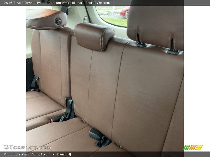 Blizzard Pearl / Chestnut 2016 Toyota Sienna Limited Premium AWD