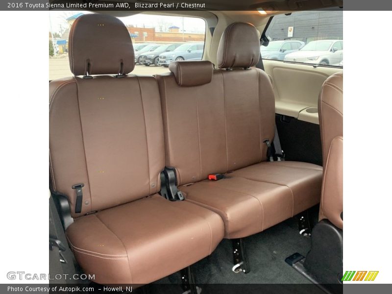 Blizzard Pearl / Chestnut 2016 Toyota Sienna Limited Premium AWD