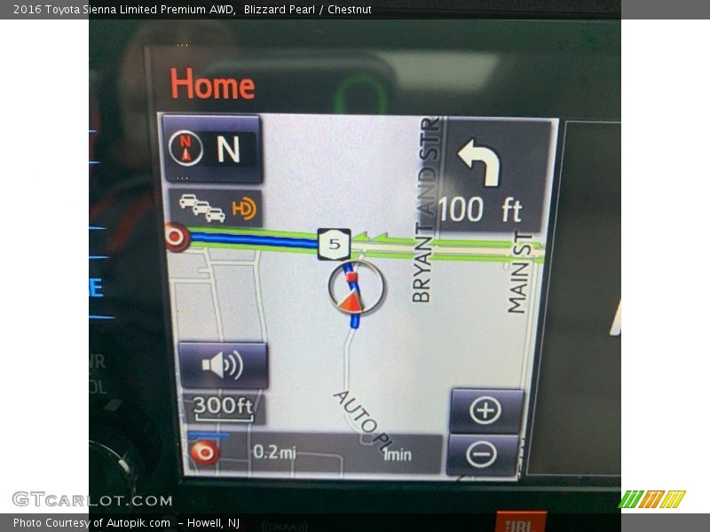 Blizzard Pearl / Chestnut 2016 Toyota Sienna Limited Premium AWD