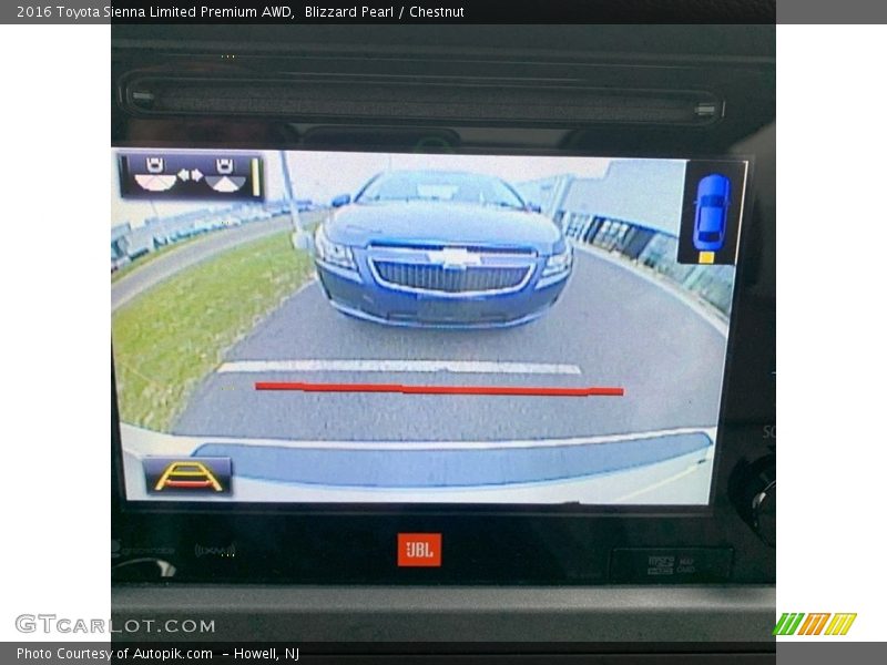 Blizzard Pearl / Chestnut 2016 Toyota Sienna Limited Premium AWD