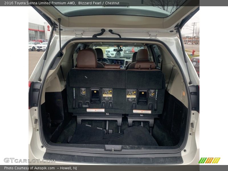 Blizzard Pearl / Chestnut 2016 Toyota Sienna Limited Premium AWD