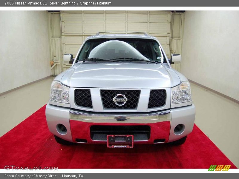 Silver Lightning / Graphite/Titanium 2005 Nissan Armada SE