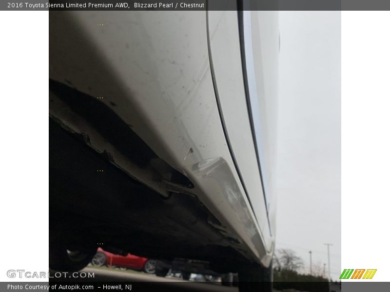 Blizzard Pearl / Chestnut 2016 Toyota Sienna Limited Premium AWD