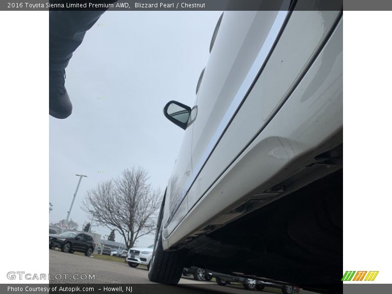 Blizzard Pearl / Chestnut 2016 Toyota Sienna Limited Premium AWD