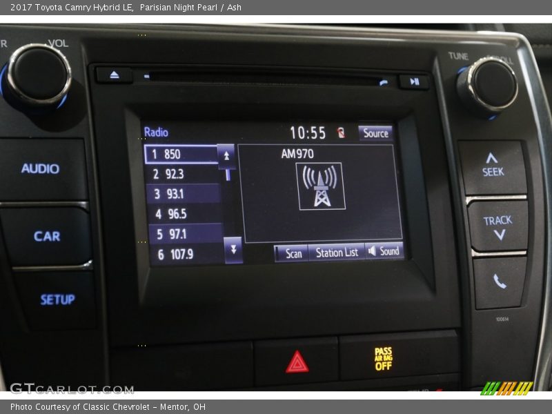 Parisian Night Pearl / Ash 2017 Toyota Camry Hybrid LE