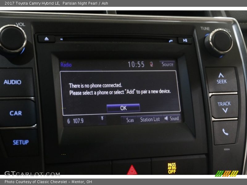 Parisian Night Pearl / Ash 2017 Toyota Camry Hybrid LE
