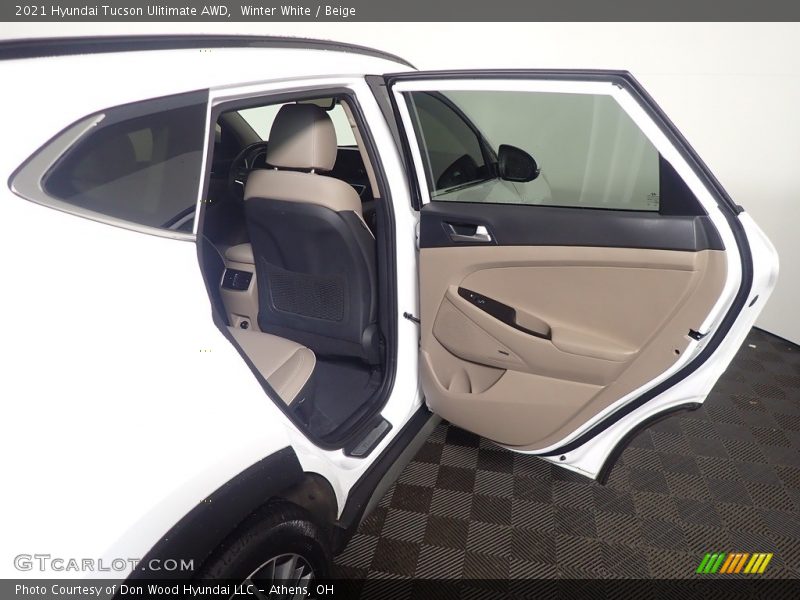 Winter White / Beige 2021 Hyundai Tucson Ulitimate AWD