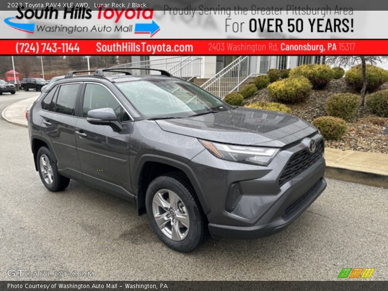Lunar Rock / Black 2023 Toyota RAV4 XLE AWD