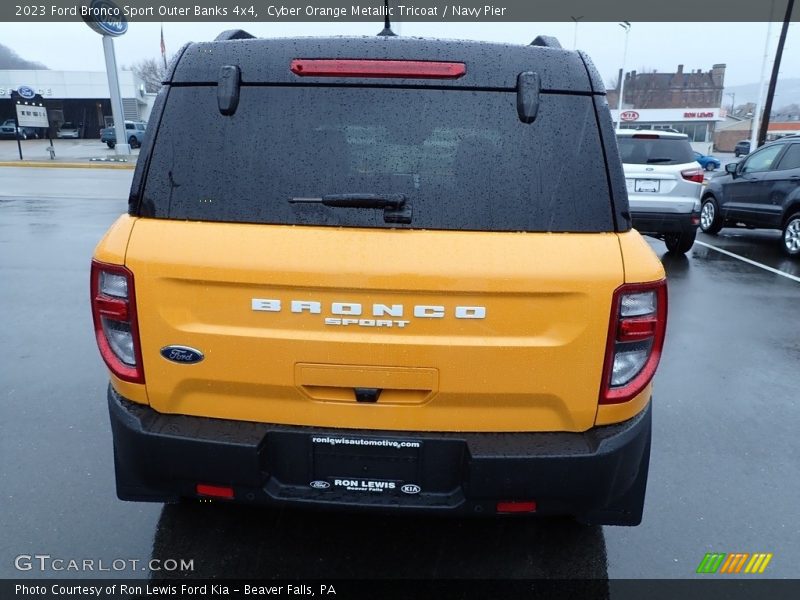 Cyber Orange Metallic Tricoat / Navy Pier 2023 Ford Bronco Sport Outer Banks 4x4