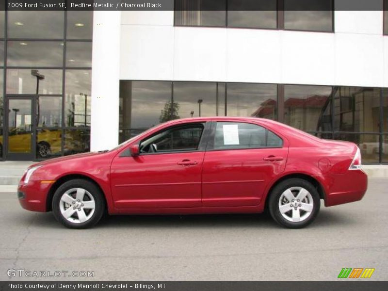 Redfire Metallic / Charcoal Black 2009 Ford Fusion SE