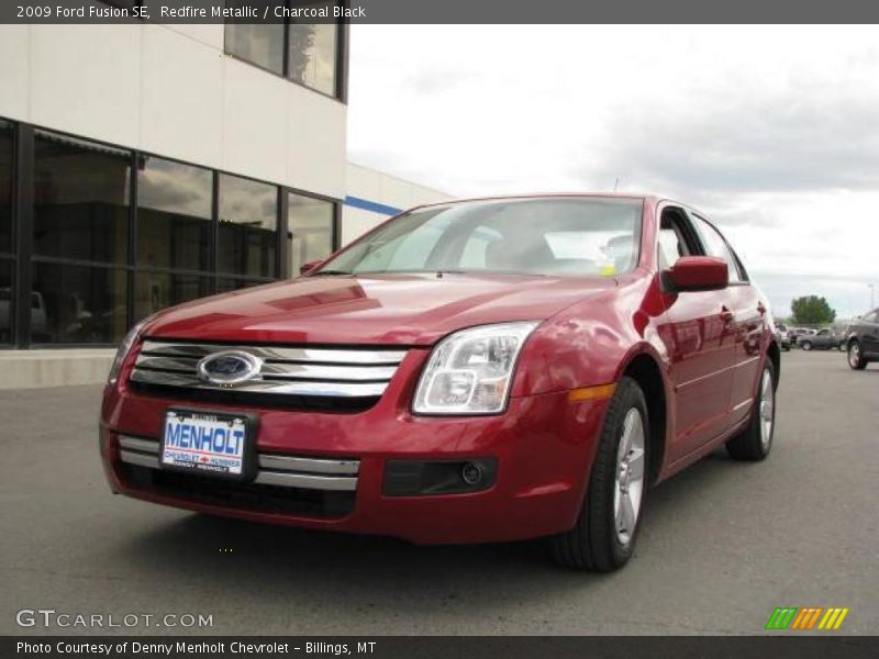 Redfire Metallic / Charcoal Black 2009 Ford Fusion SE