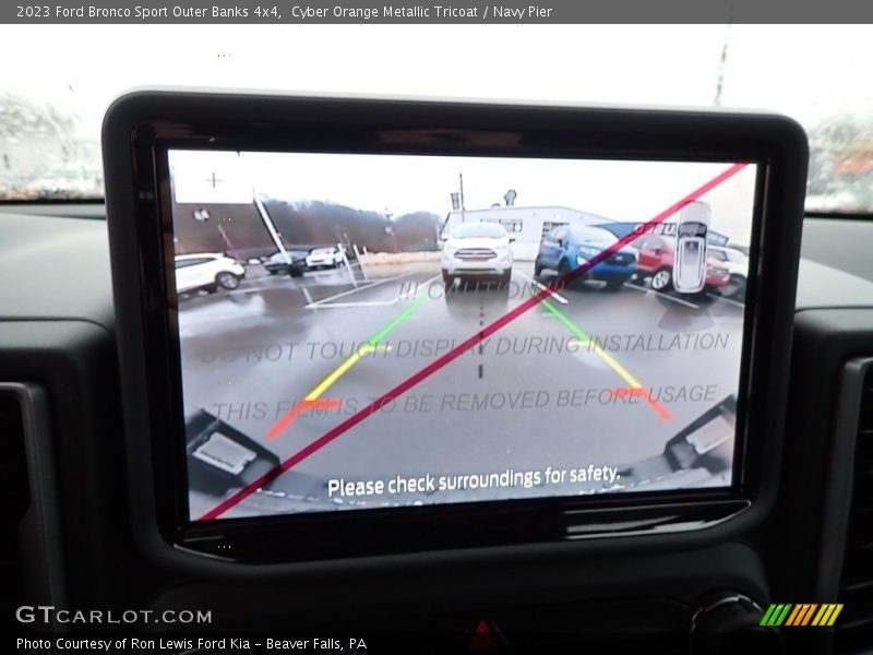 Cyber Orange Metallic Tricoat / Navy Pier 2023 Ford Bronco Sport Outer Banks 4x4
