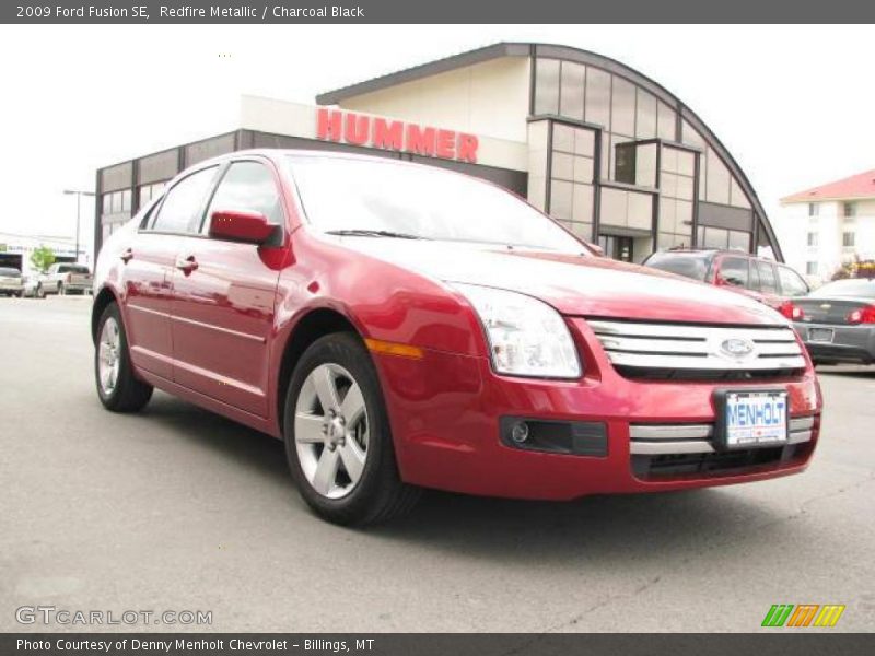 Redfire Metallic / Charcoal Black 2009 Ford Fusion SE