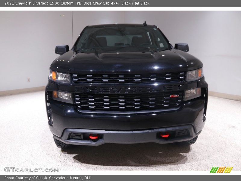 Black / Jet Black 2021 Chevrolet Silverado 1500 Custom Trail Boss Crew Cab 4x4