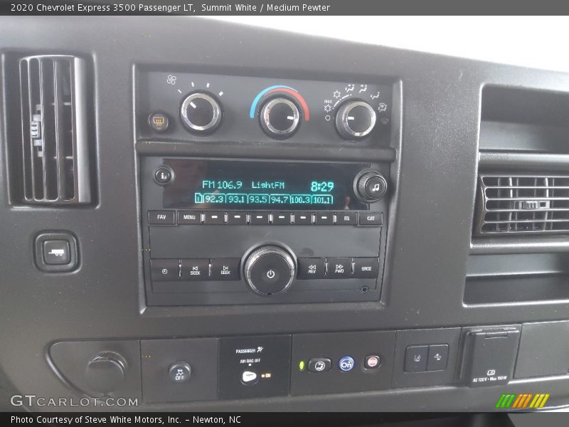Controls of 2020 Express 3500 Passenger LT