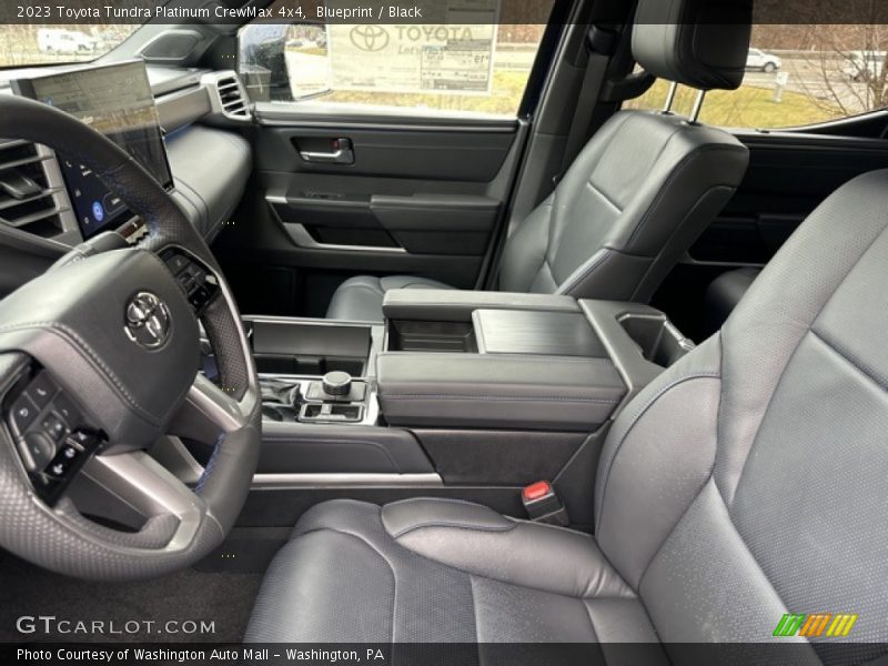 Front Seat of 2023 Tundra Platinum CrewMax 4x4