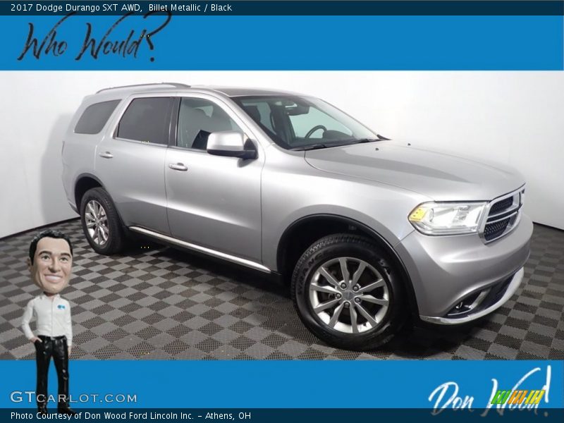 Billet Metallic / Black 2017 Dodge Durango SXT AWD