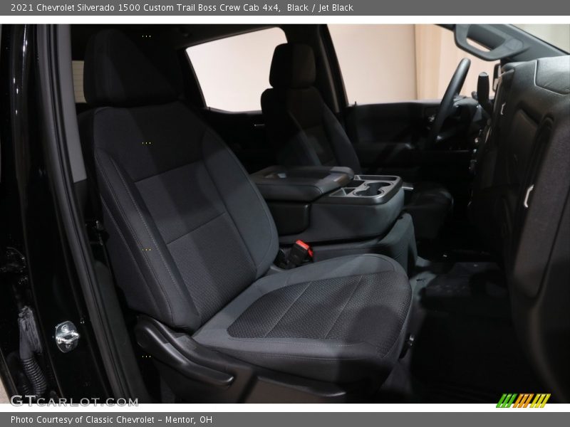Black / Jet Black 2021 Chevrolet Silverado 1500 Custom Trail Boss Crew Cab 4x4