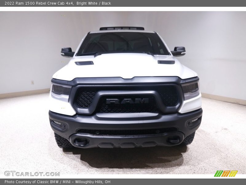 Bright White / Black 2022 Ram 1500 Rebel Crew Cab 4x4