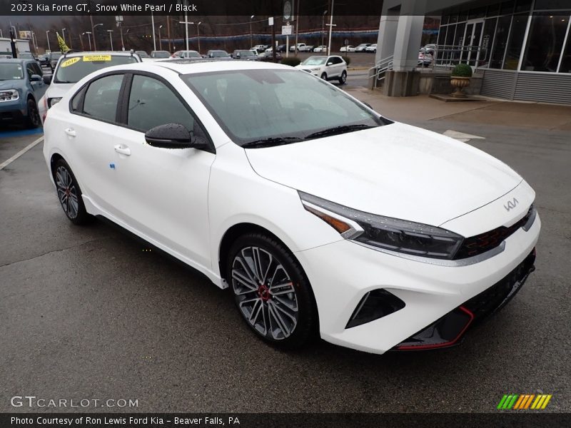 Snow White Pearl / Black 2023 Kia Forte GT