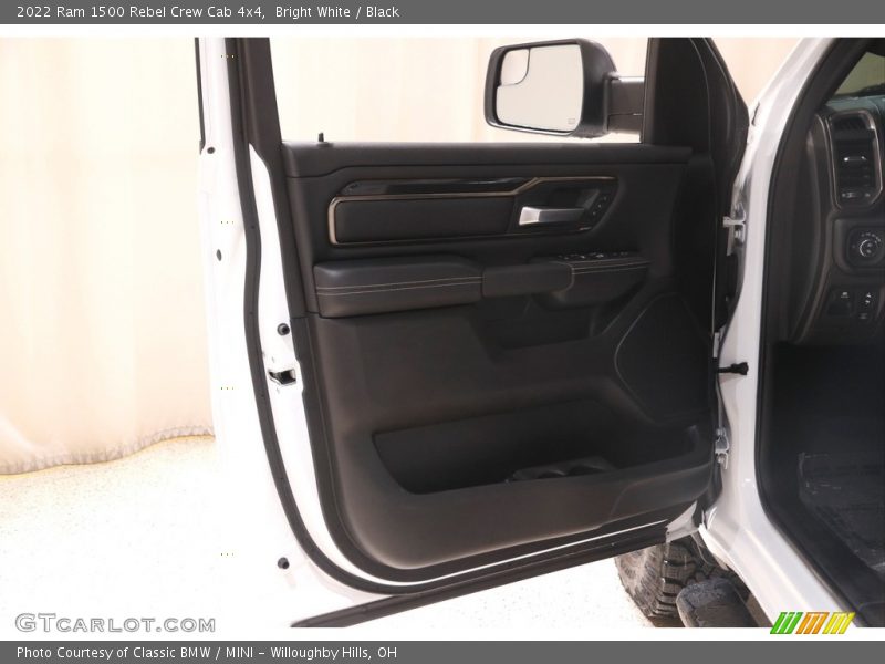 Bright White / Black 2022 Ram 1500 Rebel Crew Cab 4x4