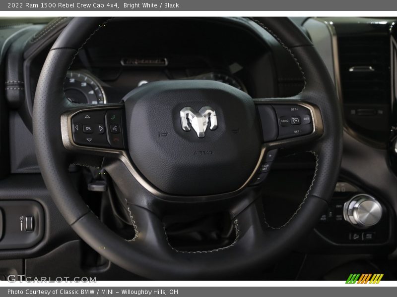 Bright White / Black 2022 Ram 1500 Rebel Crew Cab 4x4