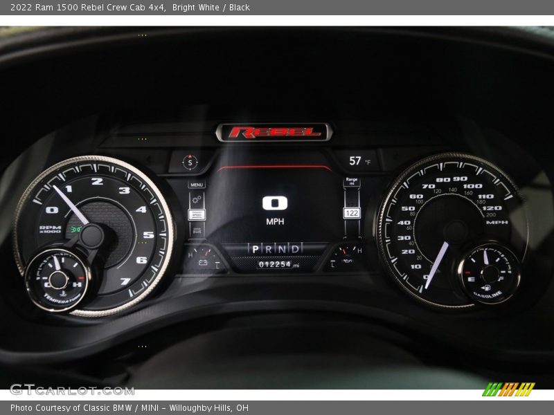 Bright White / Black 2022 Ram 1500 Rebel Crew Cab 4x4