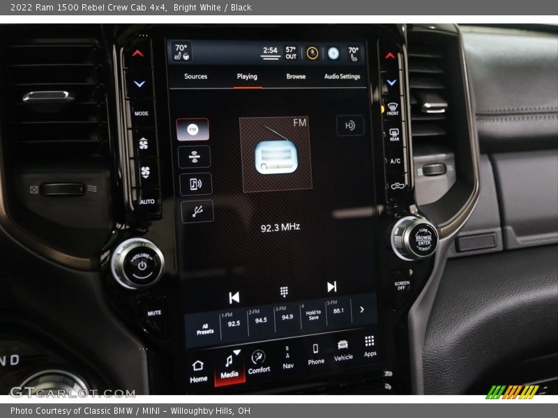 Bright White / Black 2022 Ram 1500 Rebel Crew Cab 4x4