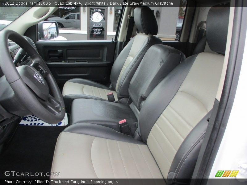 Bright White / Dark Slate Gray/Medium Graystone 2012 Dodge Ram 1500 ST Quad Cab 4x4