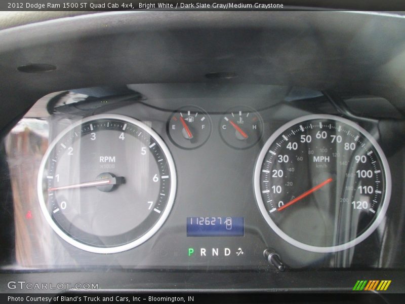 Bright White / Dark Slate Gray/Medium Graystone 2012 Dodge Ram 1500 ST Quad Cab 4x4