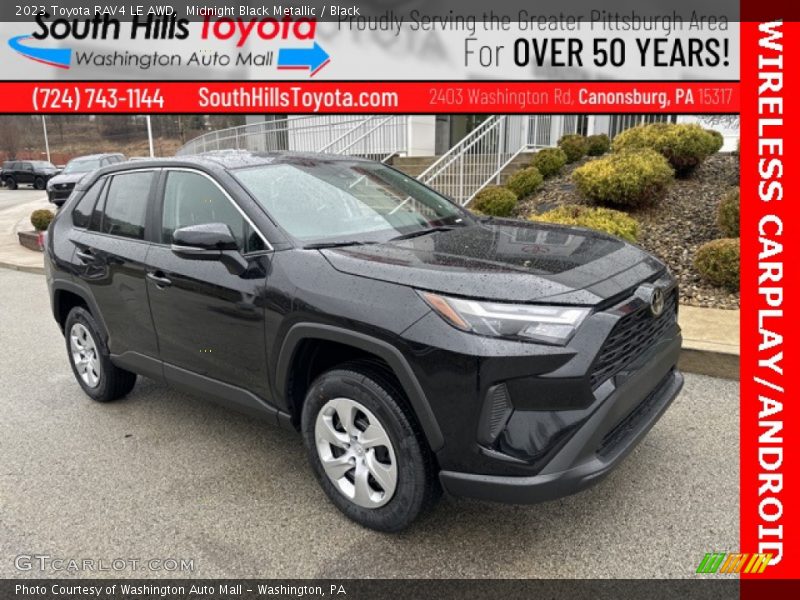 Midnight Black Metallic / Black 2023 Toyota RAV4 LE AWD