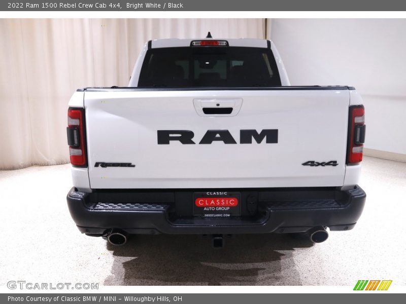 Bright White / Black 2022 Ram 1500 Rebel Crew Cab 4x4