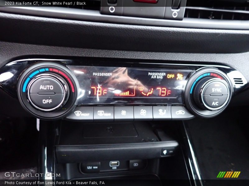 Snow White Pearl / Black 2023 Kia Forte GT