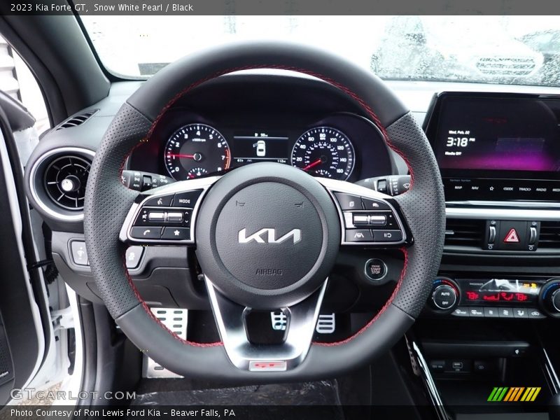 Snow White Pearl / Black 2023 Kia Forte GT
