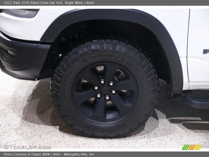 Bright White / Black 2022 Ram 1500 Rebel Crew Cab 4x4