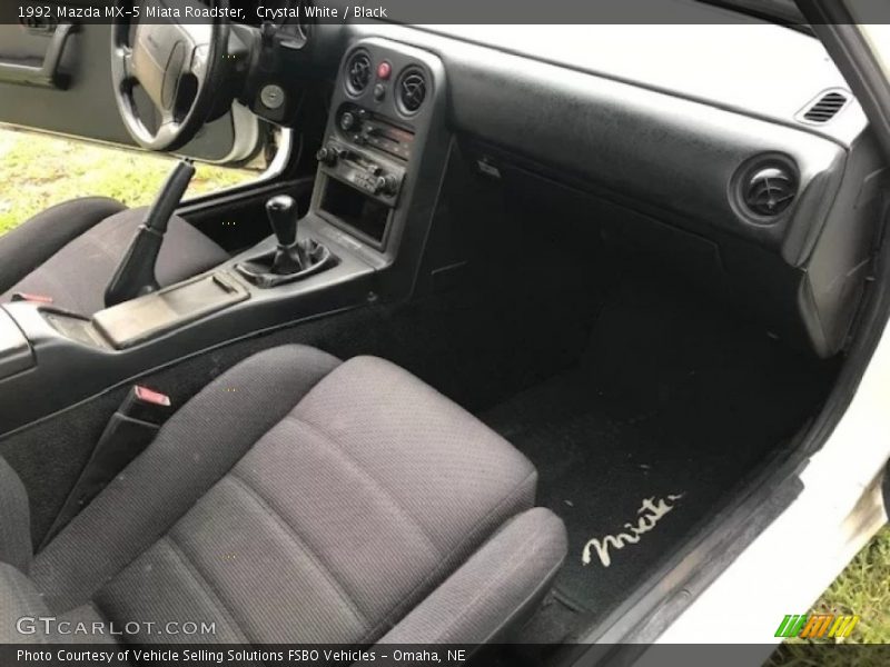 Crystal White / Black 1992 Mazda MX-5 Miata Roadster