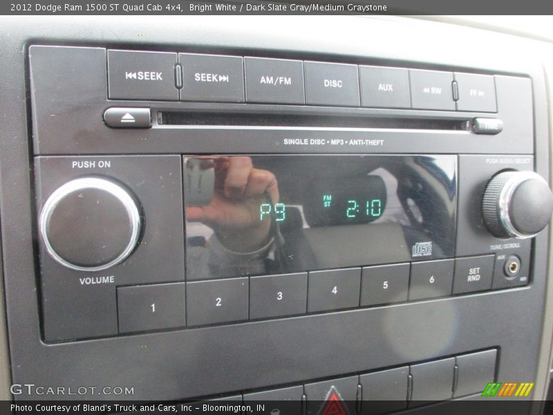 Bright White / Dark Slate Gray/Medium Graystone 2012 Dodge Ram 1500 ST Quad Cab 4x4