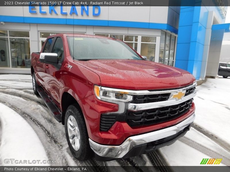 Radiant Red Tintcoat / Jet Black 2023 Chevrolet Silverado 1500 LT Crew Cab 4x4