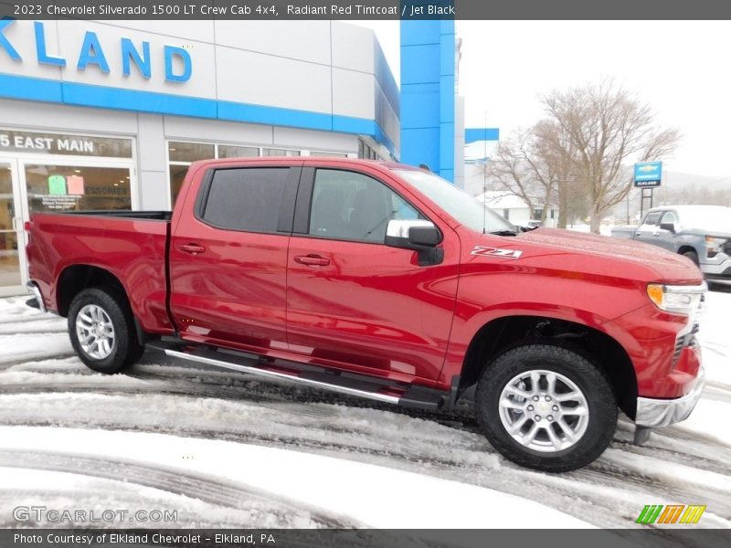 Radiant Red Tintcoat / Jet Black 2023 Chevrolet Silverado 1500 LT Crew Cab 4x4