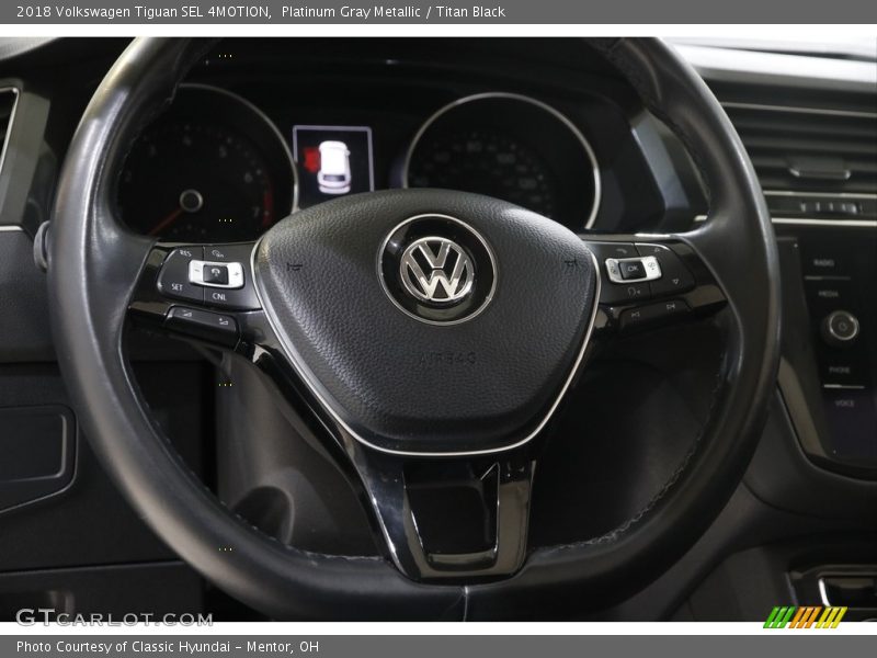 Platinum Gray Metallic / Titan Black 2018 Volkswagen Tiguan SEL 4MOTION