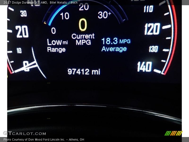 Billet Metallic / Black 2017 Dodge Durango SXT AWD