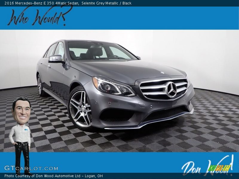 Selenite Grey Metallic / Black 2016 Mercedes-Benz E 350 4Matic Sedan