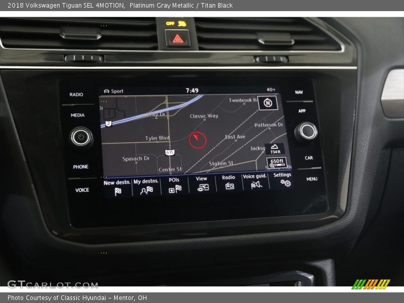 Platinum Gray Metallic / Titan Black 2018 Volkswagen Tiguan SEL 4MOTION