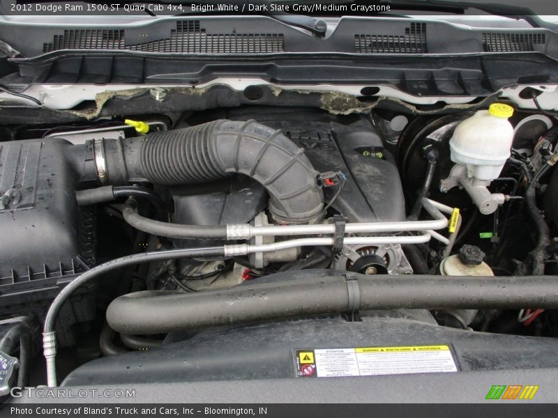 Bright White / Dark Slate Gray/Medium Graystone 2012 Dodge Ram 1500 ST Quad Cab 4x4